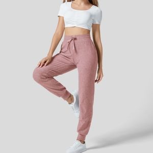 Halara High Waisted Drawstring Side Pocket Ruched Booty Yoga Joggers Pan…